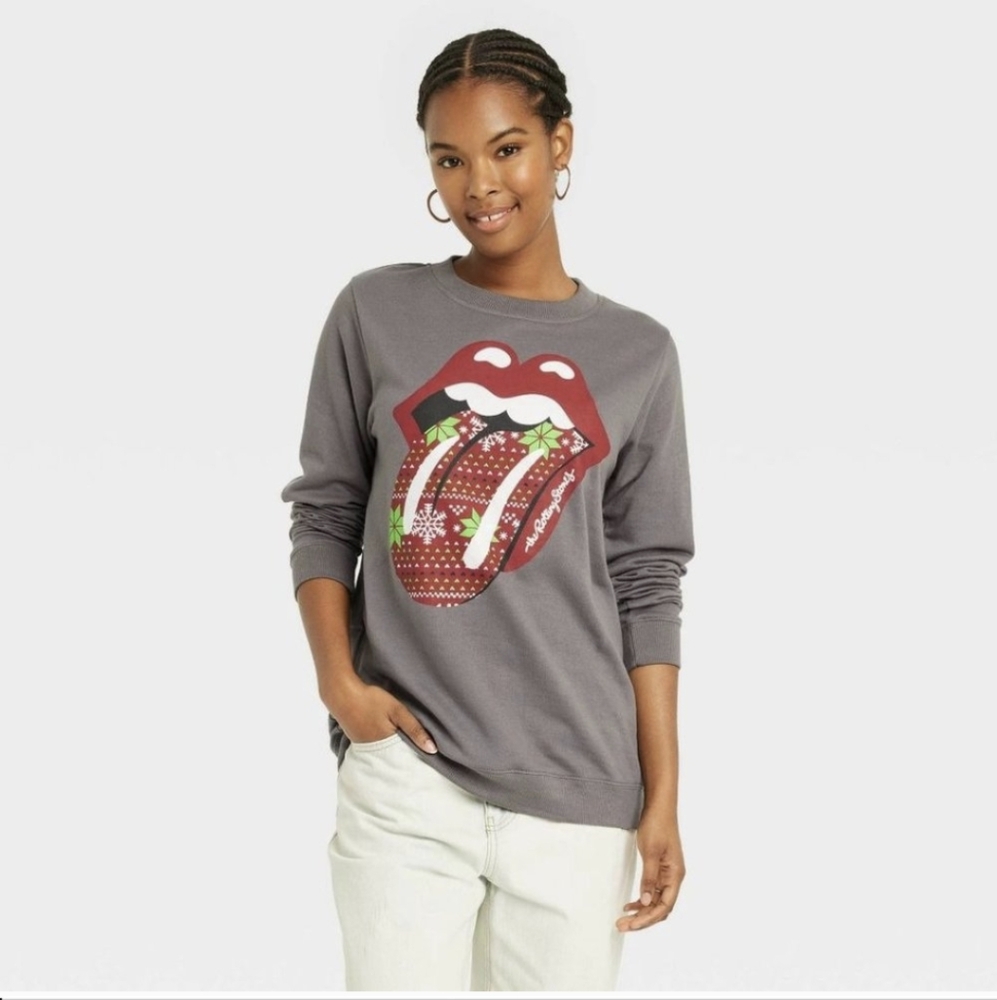 🎄 CLOSET CLEAR OUT SALE 🎄 Rolling Stones Christmas Crew Neck Sweatshirt